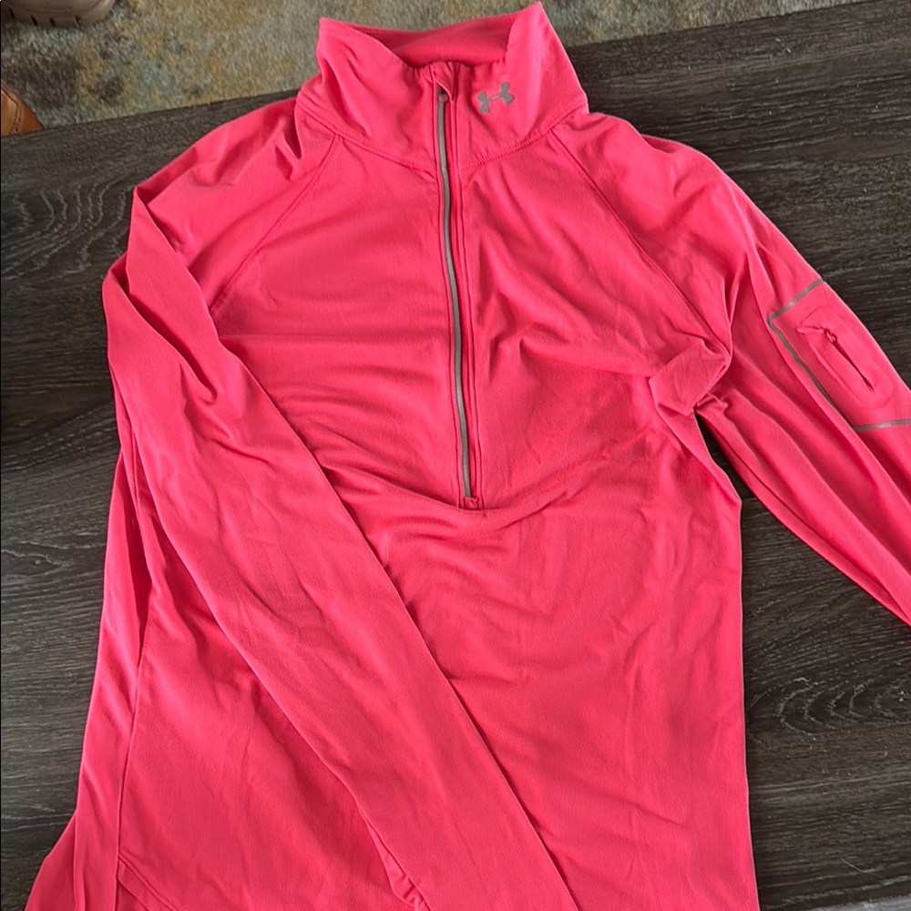 Under Armour Pink Quarter-Zip Pullover